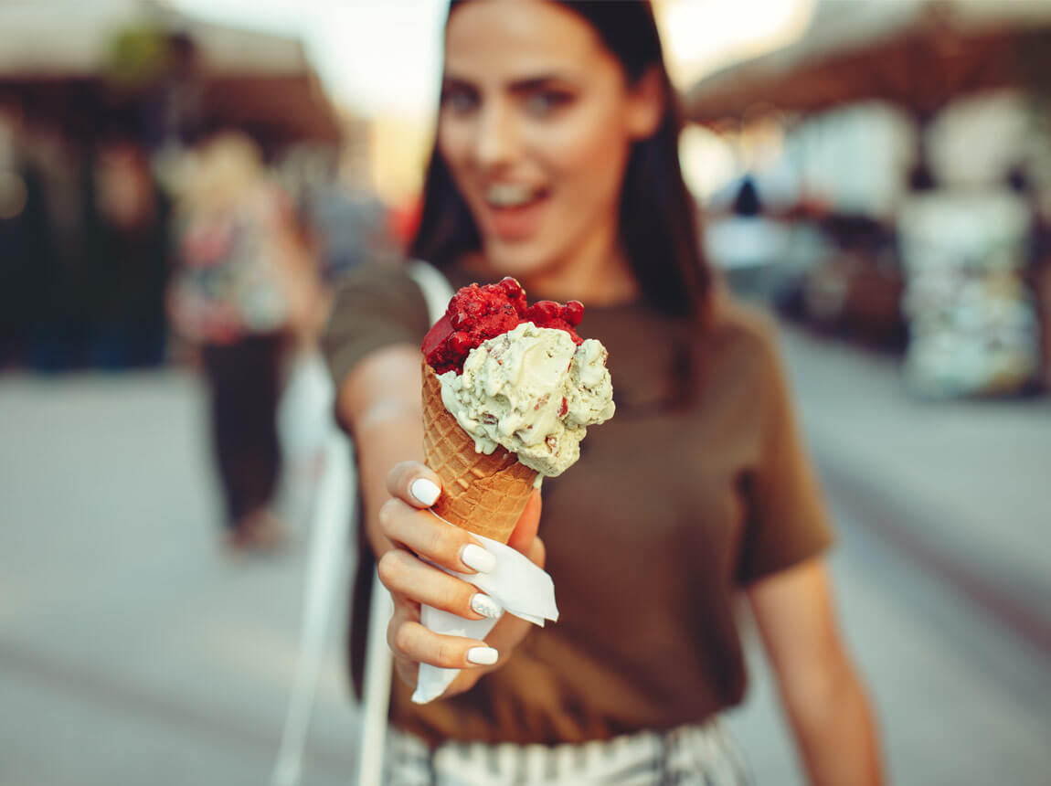 žena - zmrzlina 