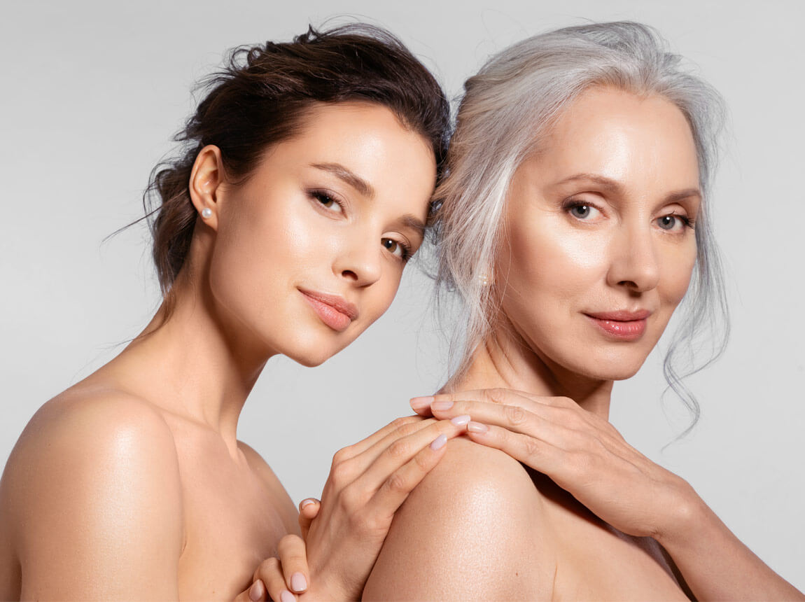 žena, krásná, zdravá pleť 