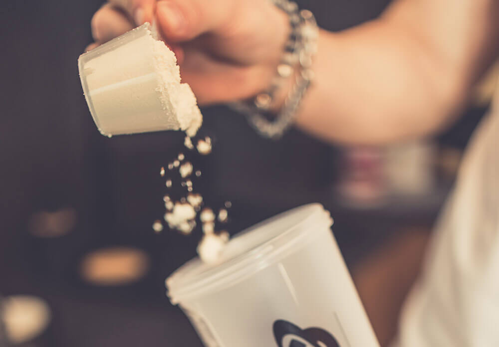 použití bílkovinného doplňku