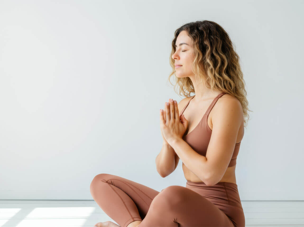 žena - meditace, koncentrace 