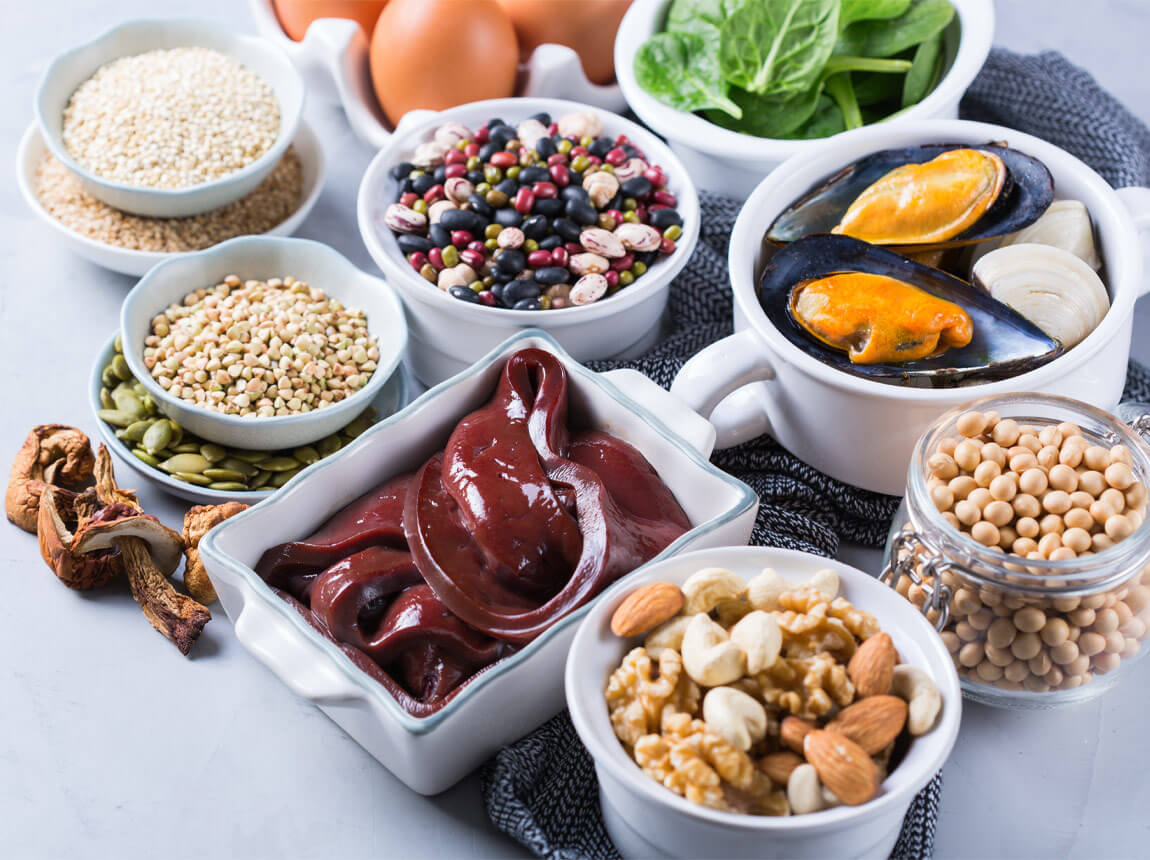 železo ve stravě žen 