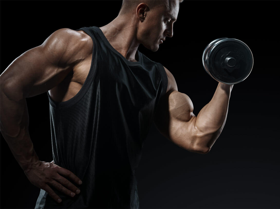 kofein - muži, silový trénink 