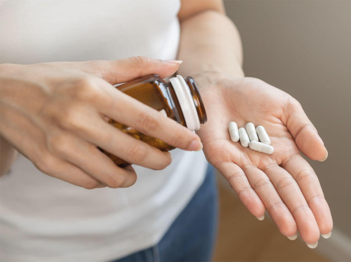 žena - berberin v kapslích, doplněk stravy