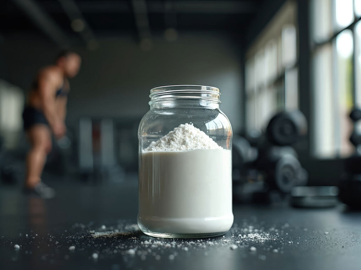 kreatin v prášku – silový trénink 