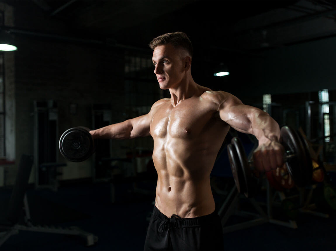 muž - silový trénink