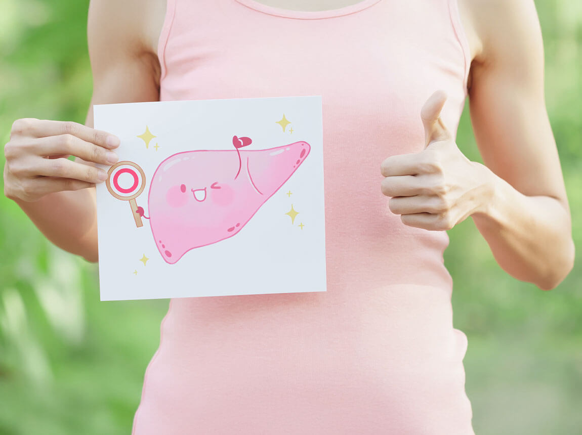 žena - zdravá játra 