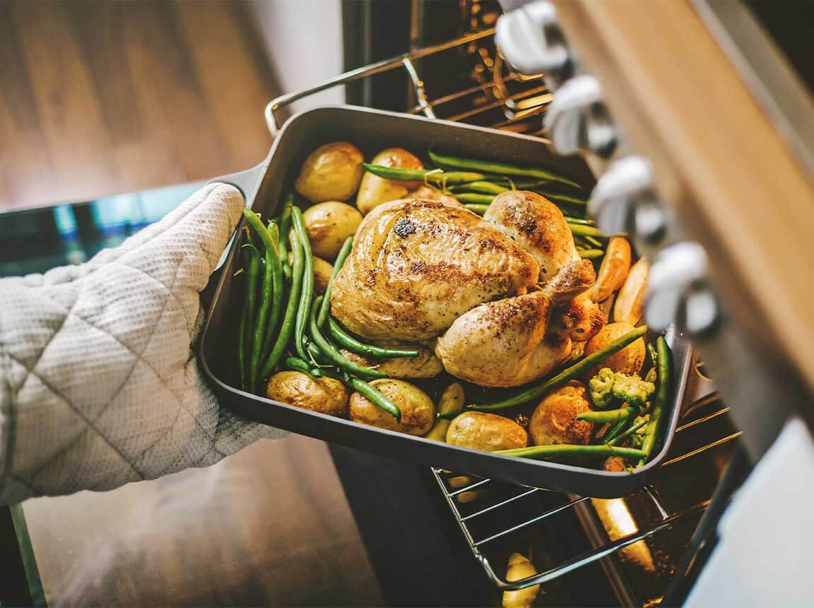 kuře se zeleninou &ndash; strava bohat&aacute; na b&iacute;lkoviny
