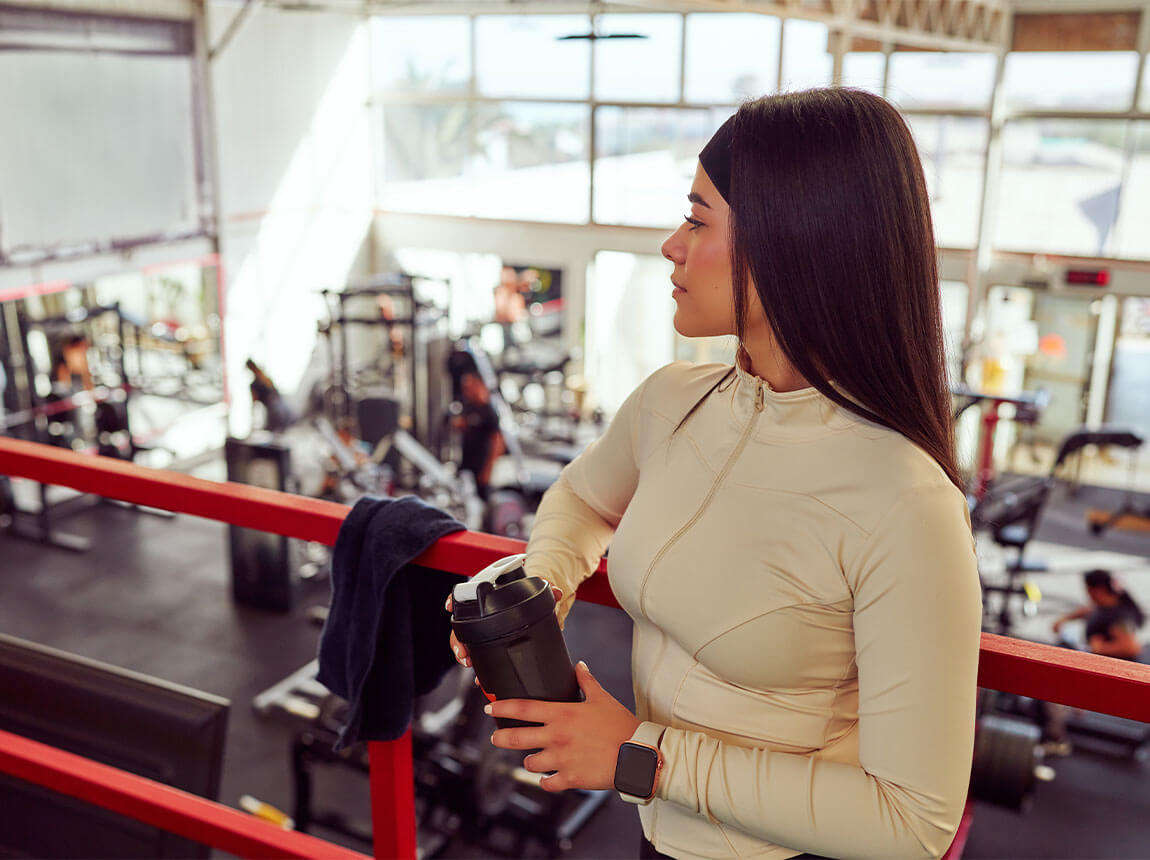 žena s &scaron;ejkrem &ndash; kreatin