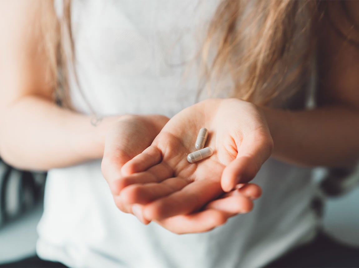 žena - magnesium kapsle