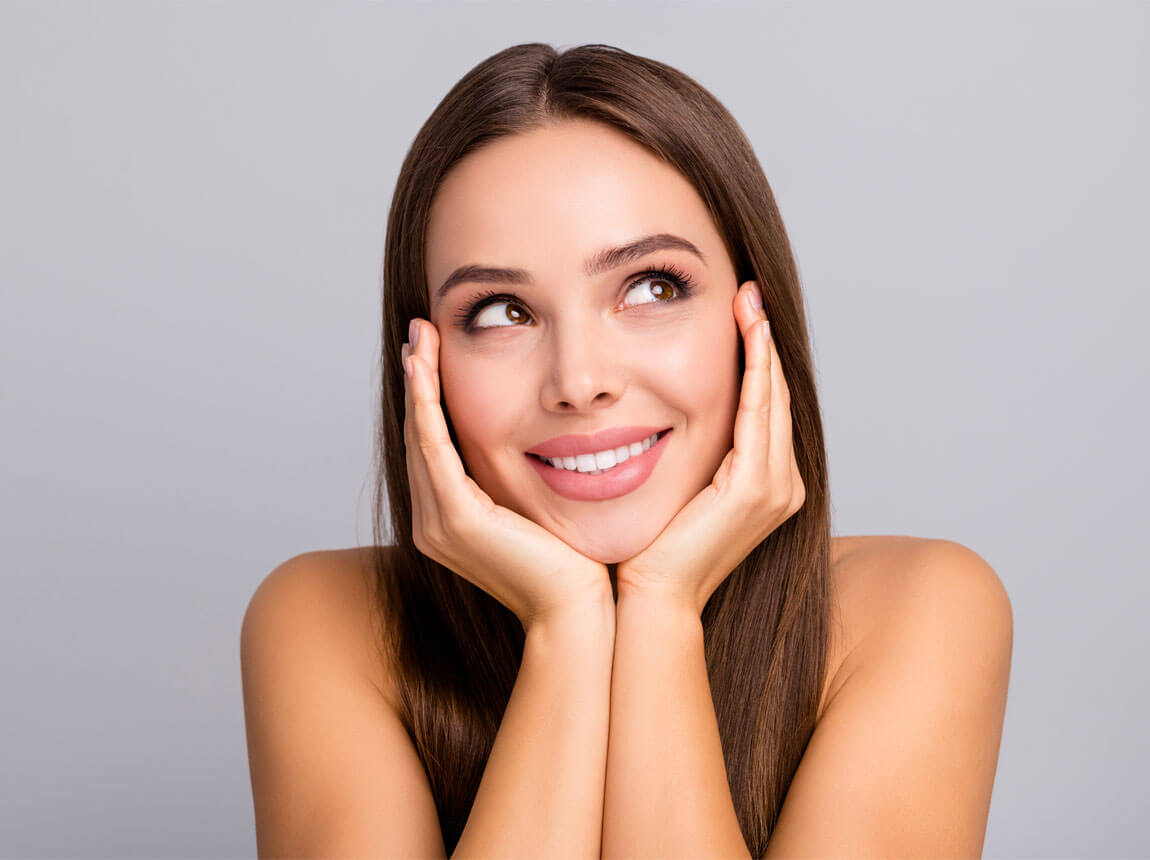 žena, krásná, zdravá pleť – kolagen