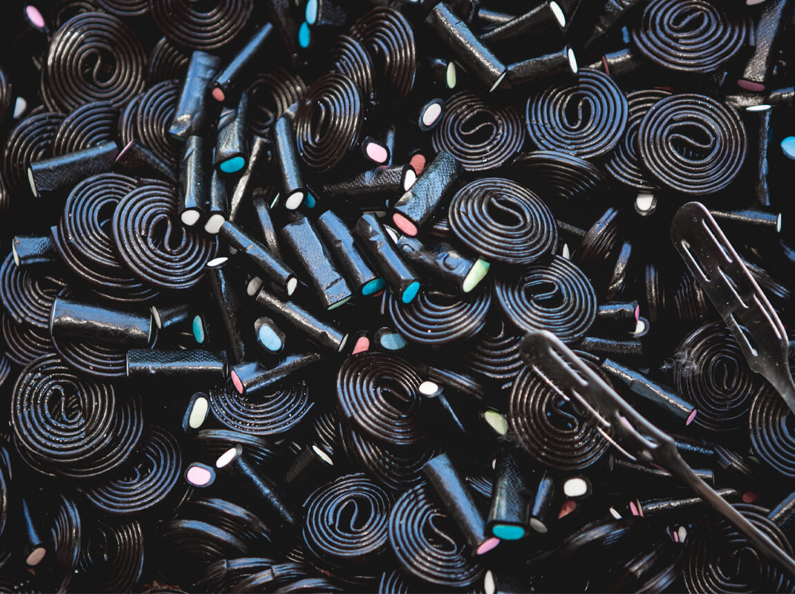 lékořicové želé 