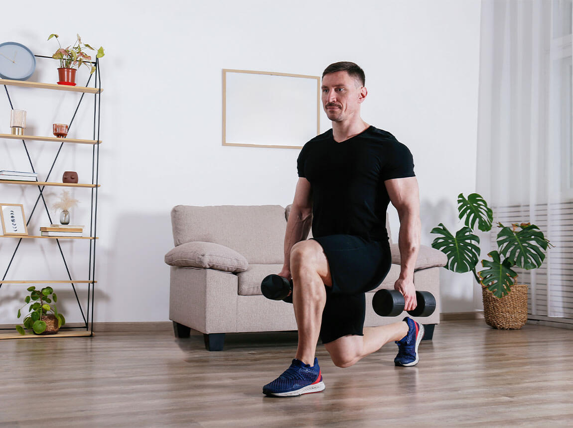 muž - silov&yacute; tr&eacute;nink doma