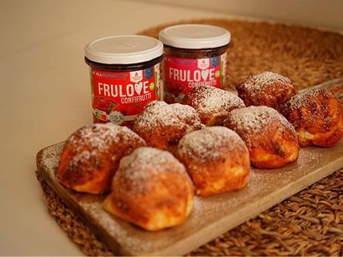 Recept na koblihy z horkovzdušné fritézy s malinovou marmeládou