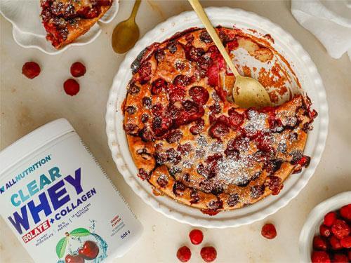 Recept na clafoutis s třešněmi a Whey Cherry