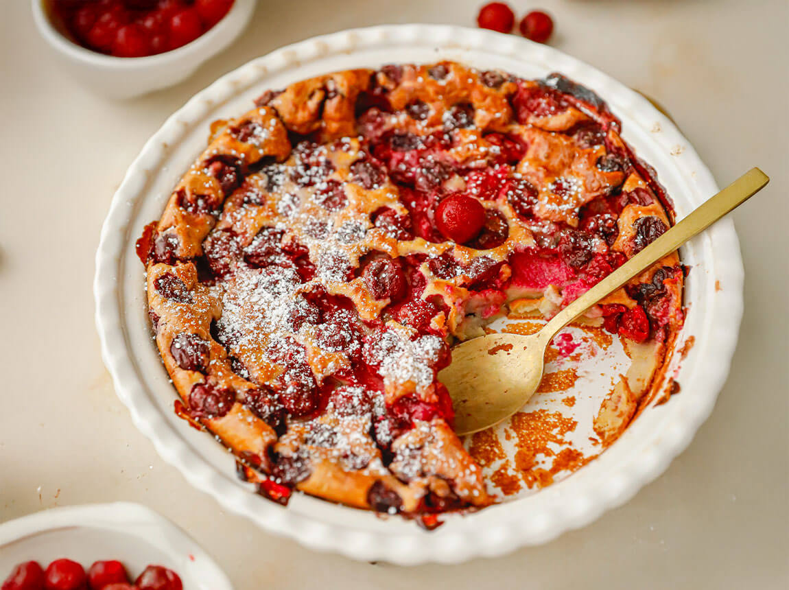 clafoutis s tře&scaron;němi a Whey Cherry