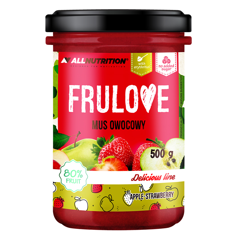 ALLNUTRITION FRULOVE OVOCNÁ PĚNA JABLKO A JAHODA