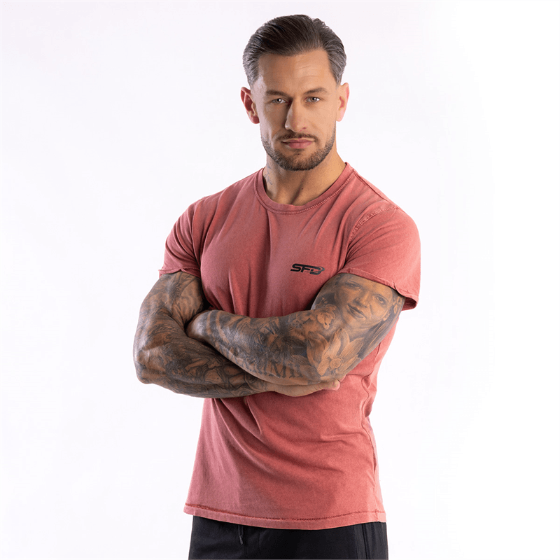 SFD WEAR PÁNSKÝ T-SHIRT Rubbed Red