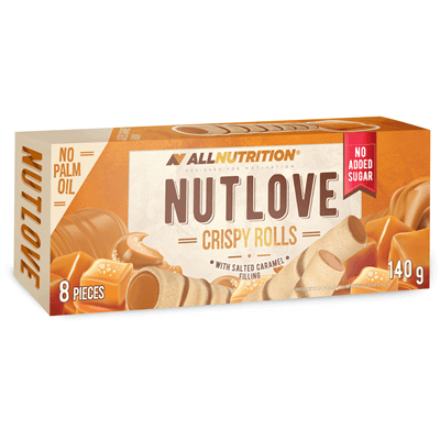 ALLNUTRITION NUTLOVE Crispy Rolls Salted Caramel
