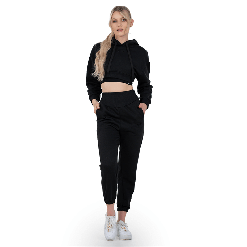 SFD WEAR DÁMSKÁ TEPLÁKOVÁ SOUPRAVA BASIC BLACK