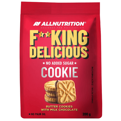 ALLNUTRITION 6 x Fitking Cookie Butter Cookies With Milk Chocolate 200g