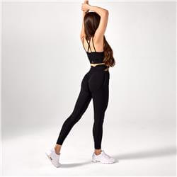 LEGÍNY Push Up V Back Black