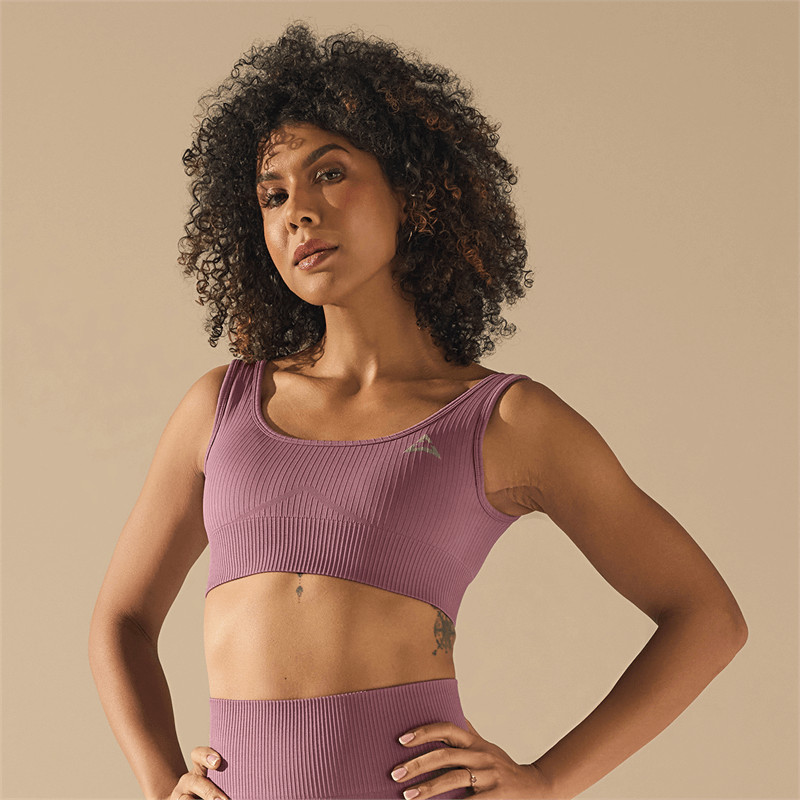 Allwear BEZEŠVÝ SPORTOVNÍ TOP DUSTY ROSE
