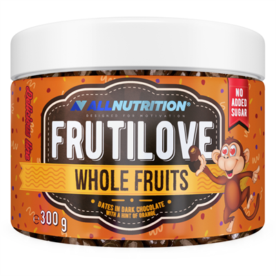 ALLNUTRITION FRUTILOVE WHOLE FRUITS - DATES IN DARK CHOCOLATE WITH A HINT OF ORANGE