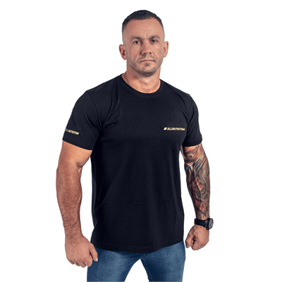 ALLNUTRITION T-Shirt mužský Slim FIT Černá
