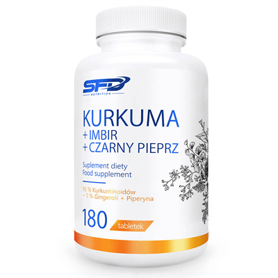 SFD NUTRITION KURKUMA + ZÁZVOR + ČERNÝ PEPŘ