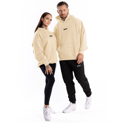 SFD WEAR UNISEX mikina HOODIE CORE OVERSIZE BEIGE