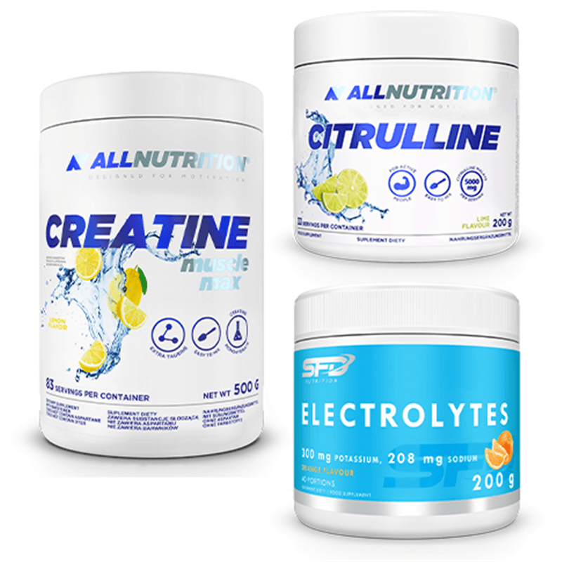 ALLNUTRITION Creatine Muscle Max 500g + Citrulline 200g + Electrolytes 200g