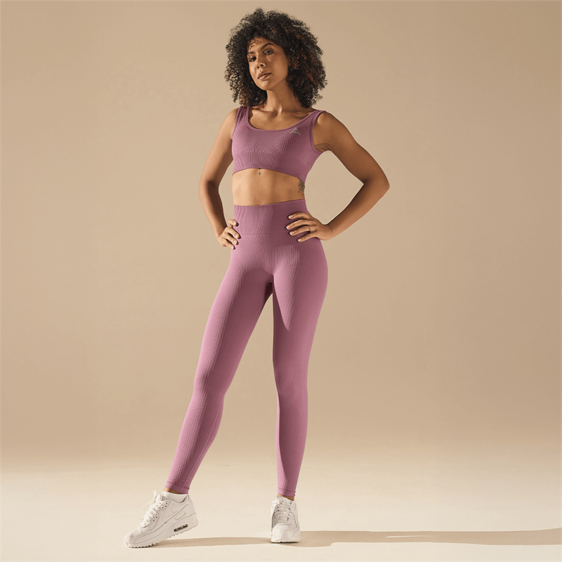 Allwear BEZEŠVÉ LEGÍNY BASIC DUSTY ROSE