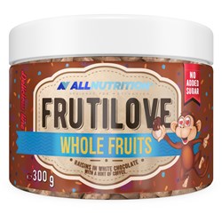 FRUTILOVE WHOLE FRUITS - RAISINS IN WHITE CHOCOLATE WITH A HINT OF COFFEE