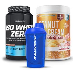 Iso Whey Zero 908g + Shaker + Peanut Cream 1000g