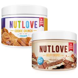 NUTLOVE MILKY CRISPIES LIMITED 450g + NUTLOVE CINNAMON COOKIE CRUNCH 500g