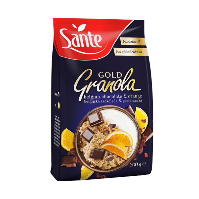 Sante GRANOLA GOLD ČOKOLÁDA POMERANČ