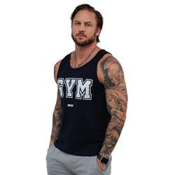 Muži Tank Top GYM Navy blue