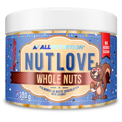 ALLNUTRITION NUTLOVE WHOLENUTS - ALMONDS IN WHITE CHOCOLATE WITH COCONUT