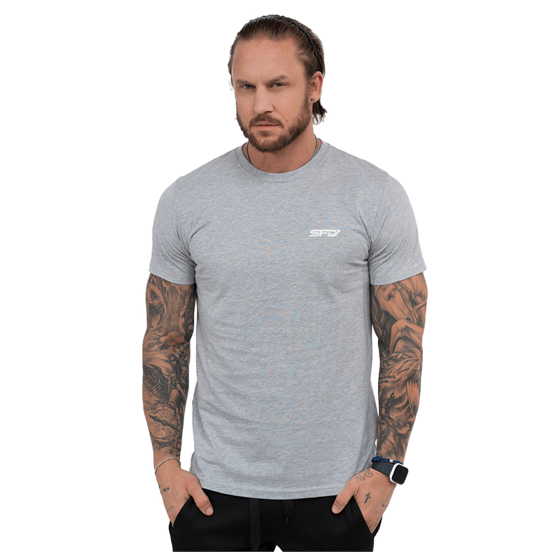 SFD WEAR Pánské tričko SFD PREMIUM GREY MELANGE
