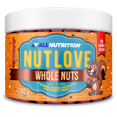 ALLNUTRITION NUTLOVE WHOLENUTS - ALMONDS IN DARK CHOCOLATE WITH RASPBERRY
