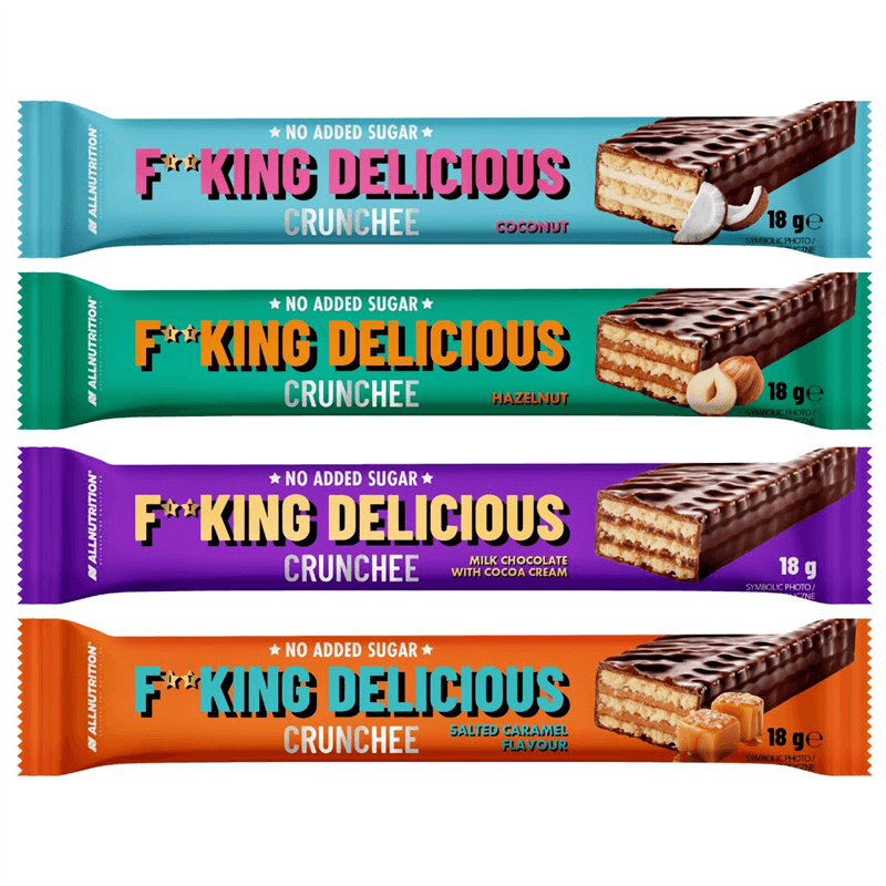 ALLNUTRITION 24 x Fitking Delicious Crunchee 18g