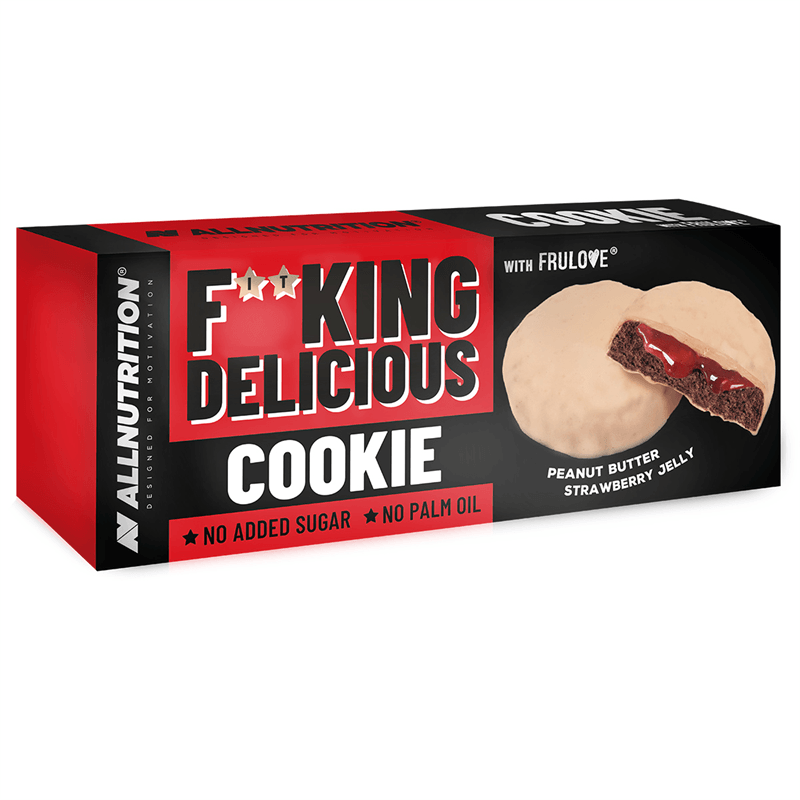 ALLNUTRITION 4 x Fitking Cookie Peanut Butter Strawberry Jelly 128g