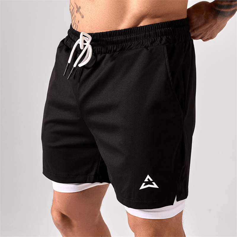 Allwear KRAŤASY 2v1 BLACK-WHITE