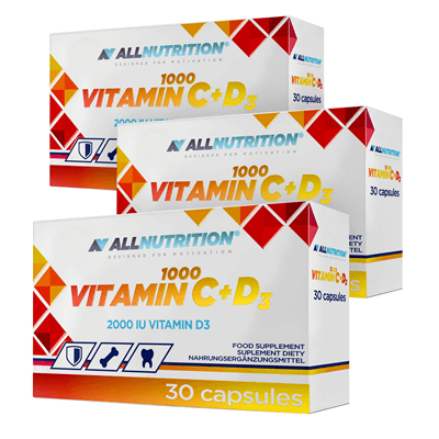 ALLNUTRITION 2+1 ZDARMA Vitamin C 1000 + D3 30 caps