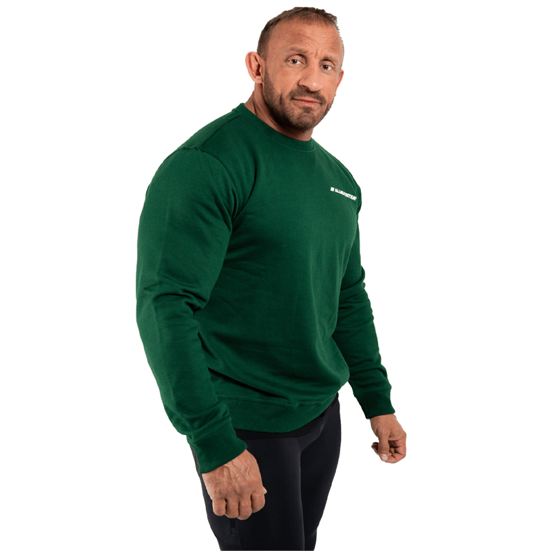 ALLNUTRITION PÁNSKÁ MIKINA GREEN & WHITE