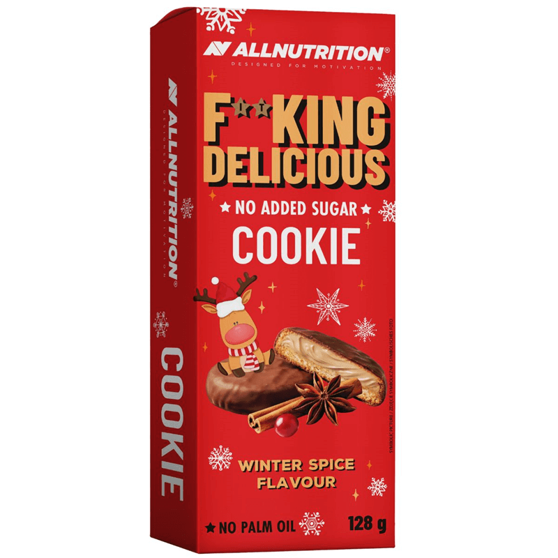 ALLNUTRITION 6 x Fitking Cookie Winter Spice Flavour 128g