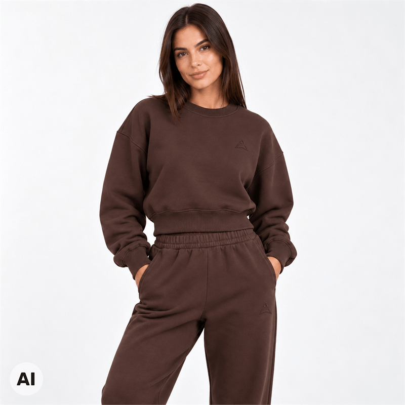 Allwear Dámská mikina Cozy Club Brown