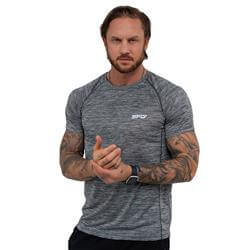 MUŽI T-SHIRT DRY Black Melange